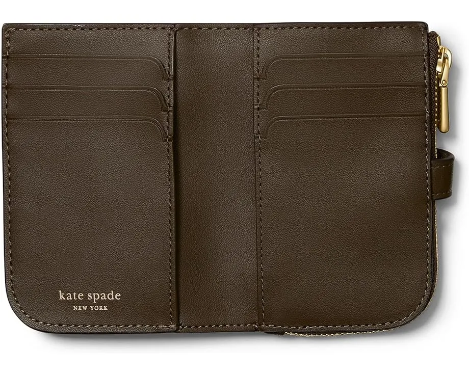 Маленький компактный кошелек Kate Spade New York Tribeca из шагрени