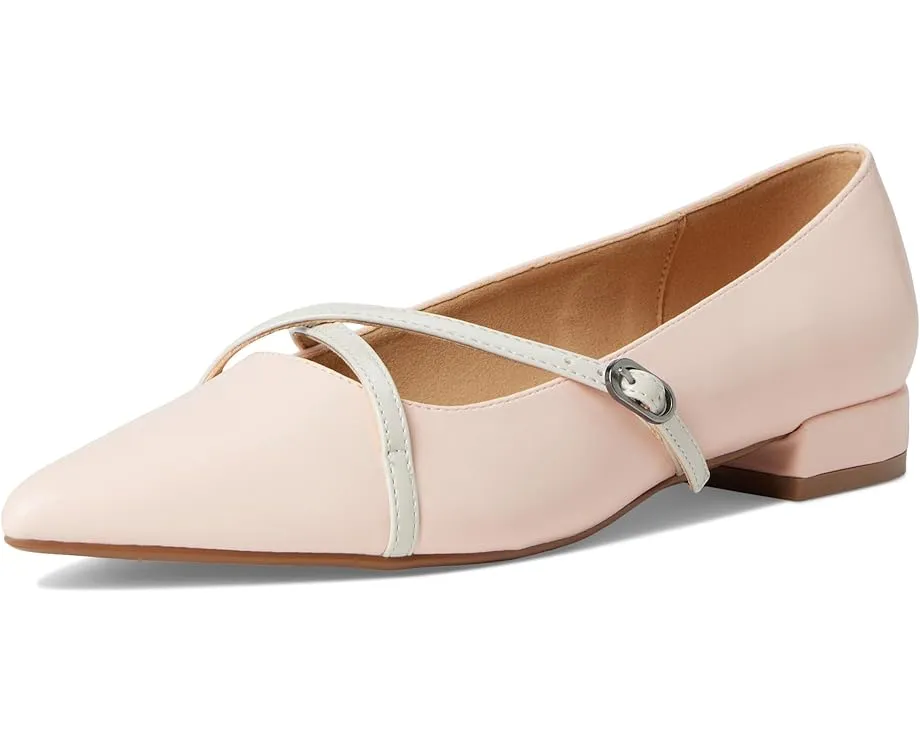 Туфли Camby на устойчивом каблуке с перекрестными ремешками и заостренным носком