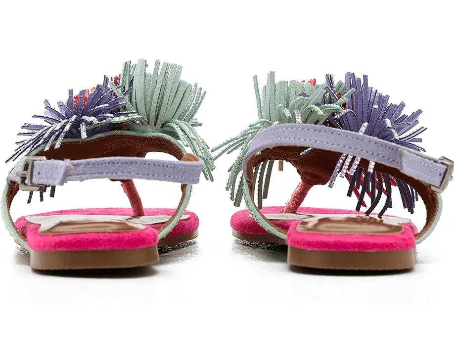 Kurt Geiger London Детские сандалии Mini Fringe с бахромой и пряжкой