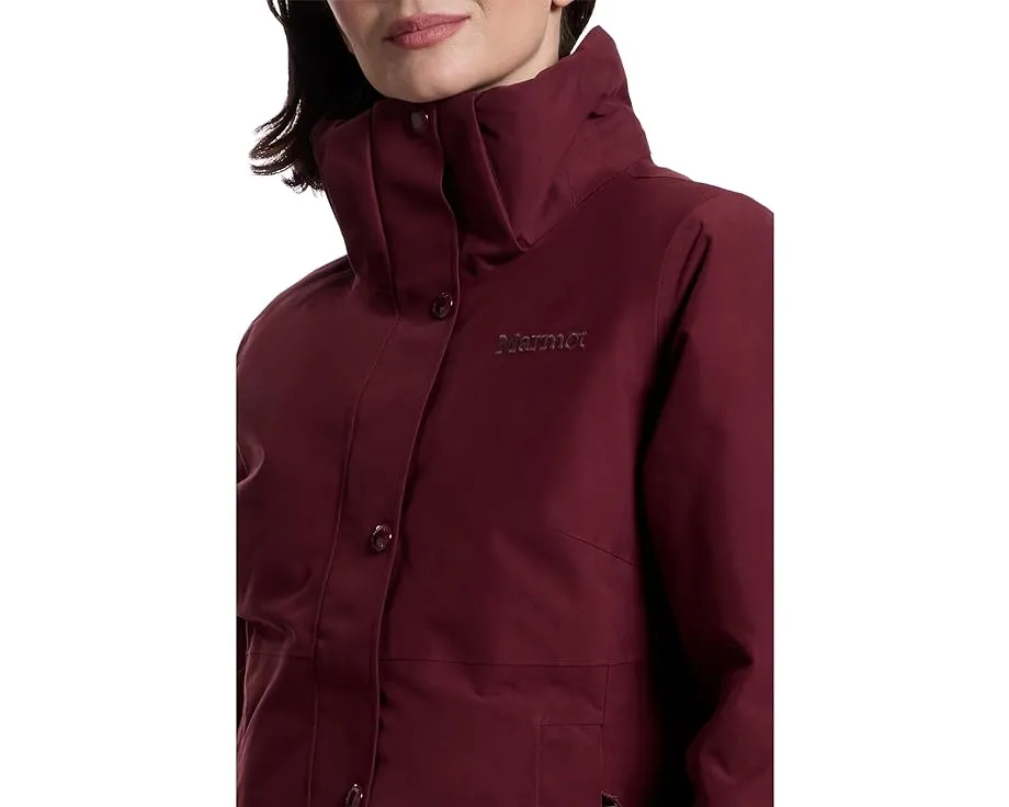 Пальто Marmot Chelsea с мембраной MemBrain и утеплителем из пуха 700 г/м²