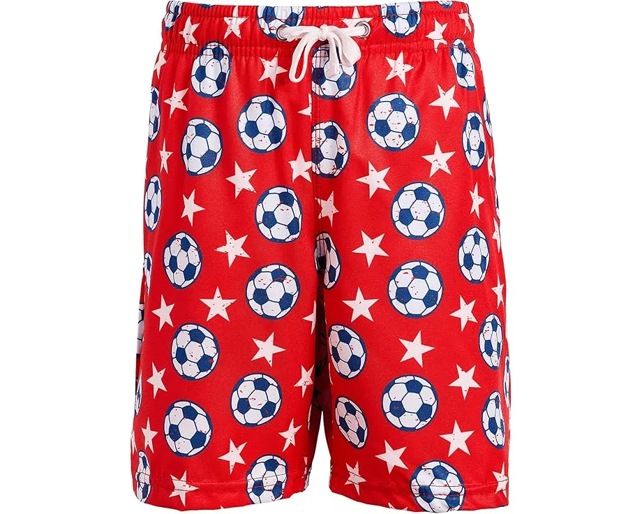 Детские плавки Soccer Swim Trunks от ChalkTalk SPORTS с футбольным дизайном