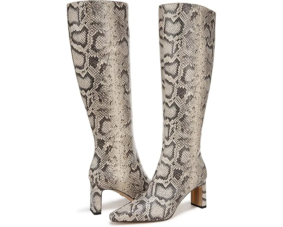 Ботинки Sylvia Wide Calf Sam Edelman из кожи с широким голенищем