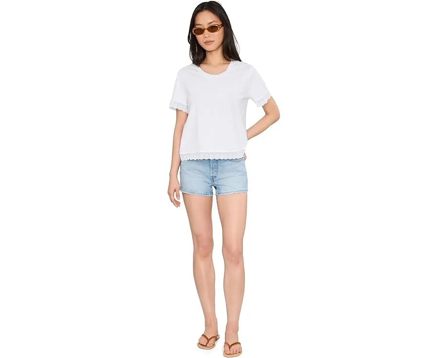 Футболка Clara Tee с кружевной отделкой из органического хлопка и TENCEL Toad&Co