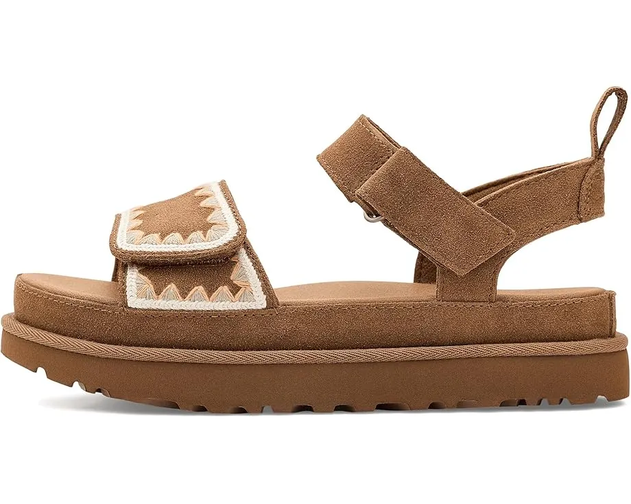 Сандалии UGG Goldenstar Artistitch с вышивкой и регулируемой лямкой