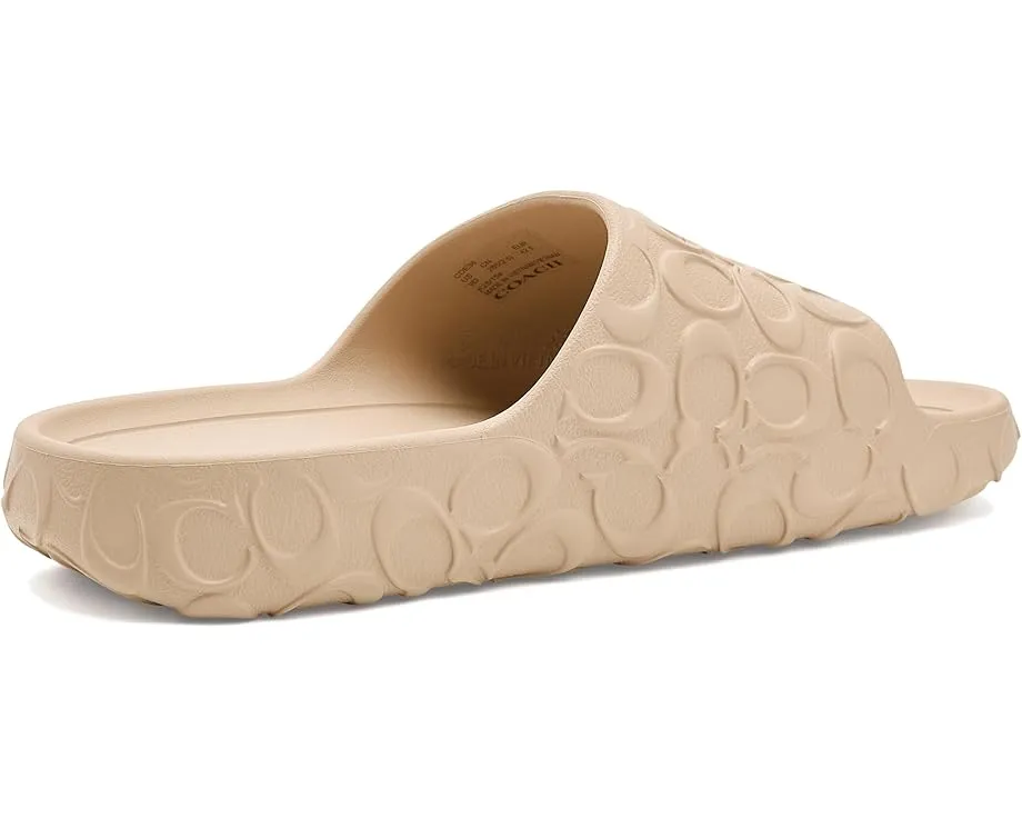 Сланцы COACH Bay из EVA с широким ремешком и круглым носком