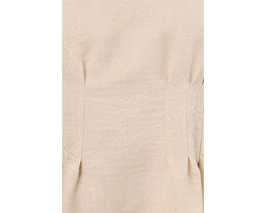 Блуза Vince Camuto с коротким рукавом и плиссированной талией