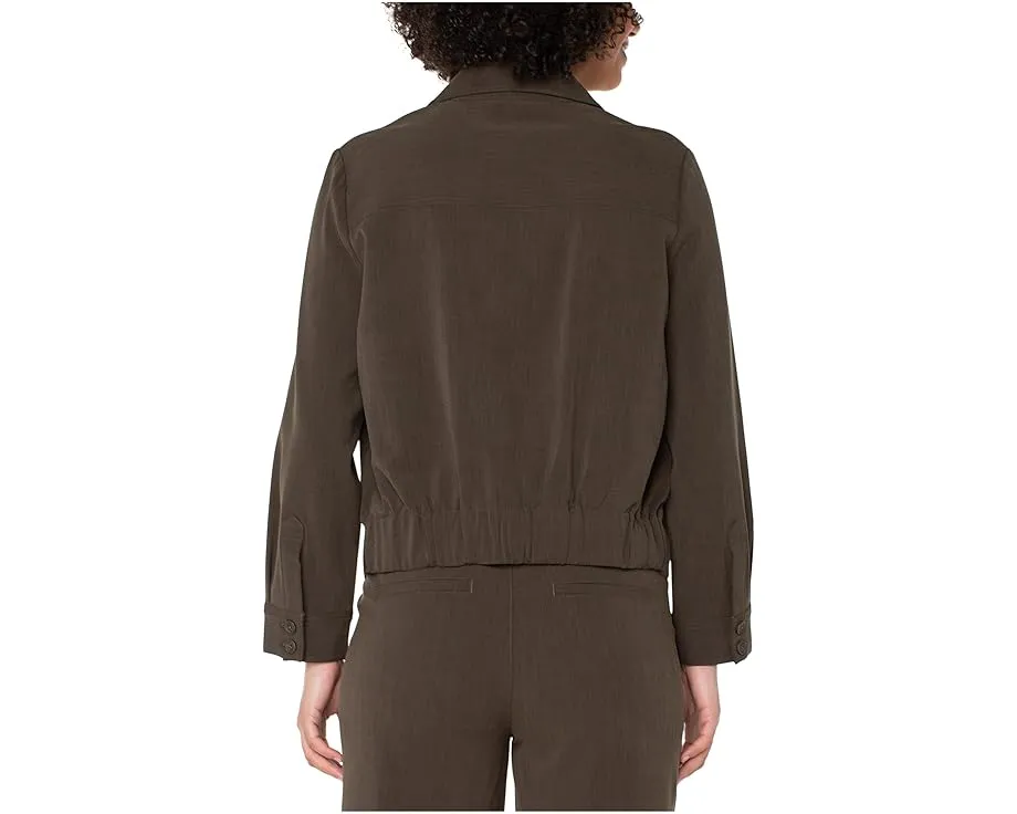 Блуза Liverpool Los Angeles с длинным рукавом и резинкой на талии