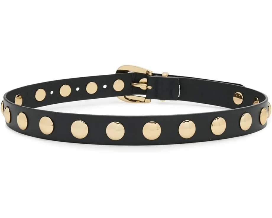 Кожаный ремень Clean Western с клепками из замши Madewell