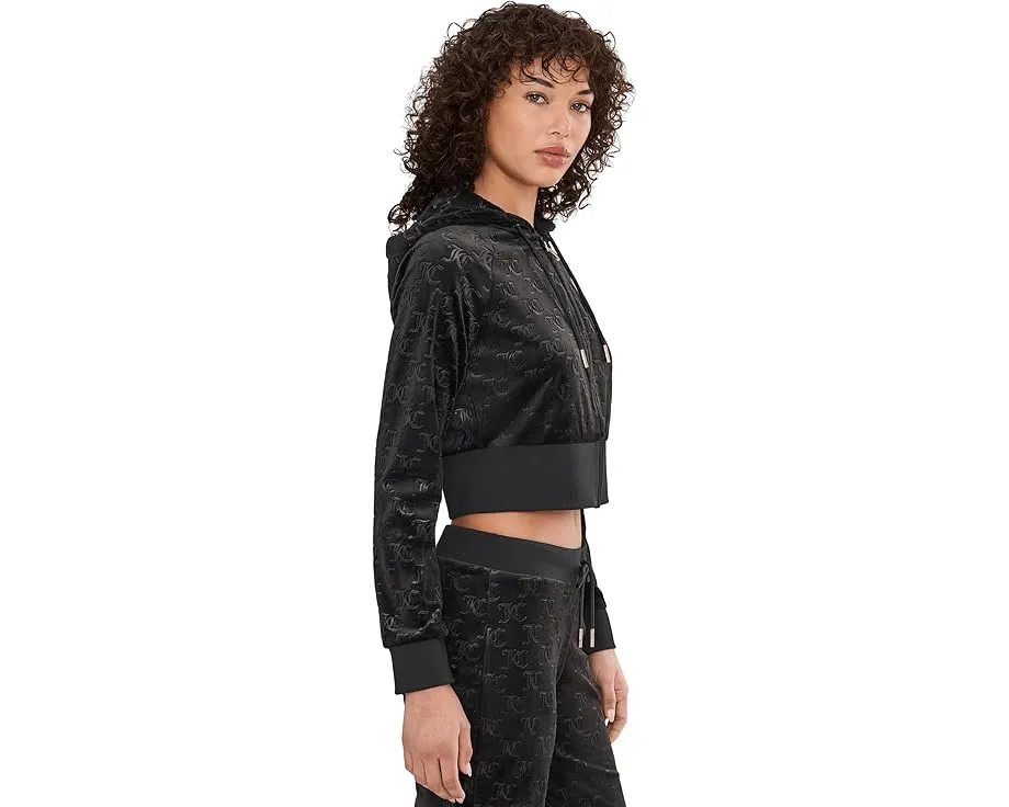 Худи Juicy Couture Corset Zip Front с вышитыми инициалами