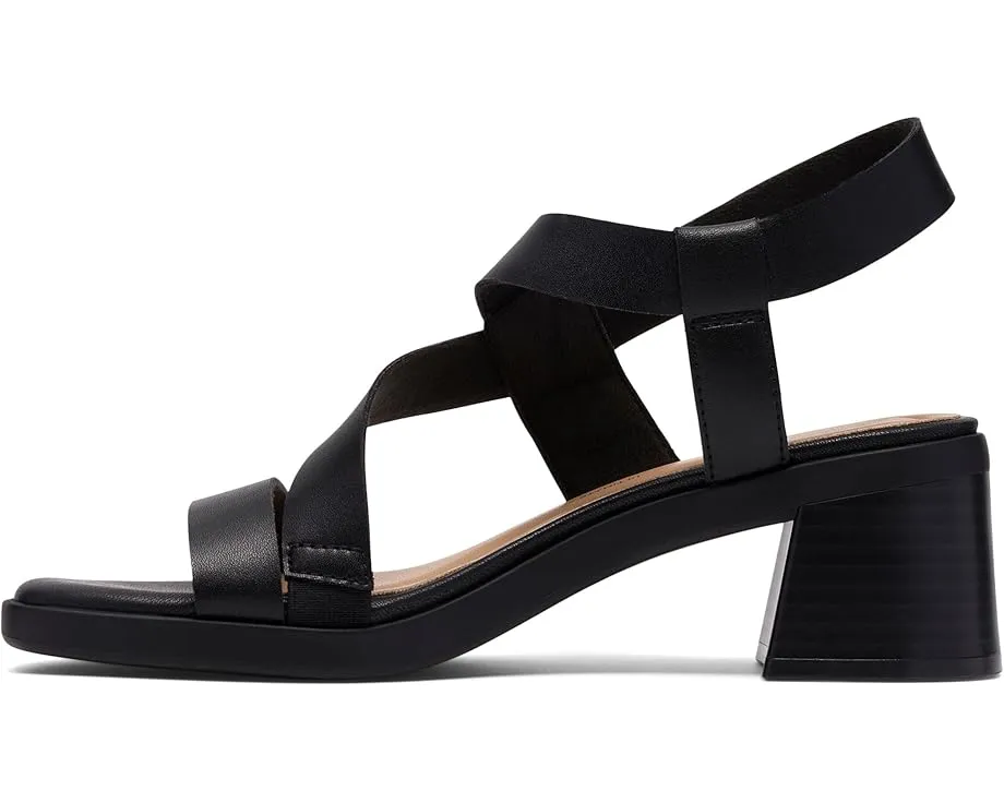 Сандалии Jaylan Sol Clarks на квадратном каблуке с ремешками и стелькой Ultimate Comfort