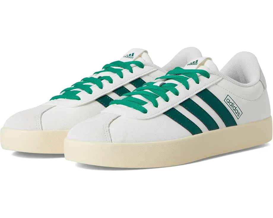 Кроссовки Adidas VL Court 3.0 с кожаным верхом и вулканизированной подошвой
