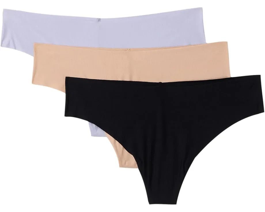 Commando 3-Pack Butter Thong стринги из ультрамягкой ткани с необработанными краями