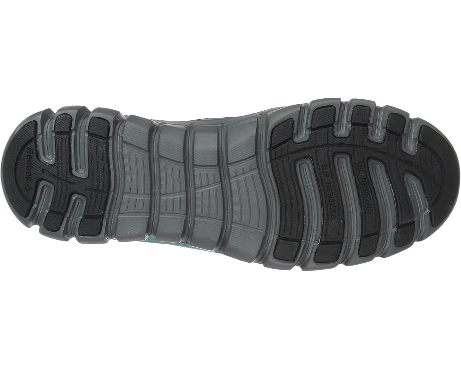 Кроссовки рабочие Reebok Sublite Cushion Work Alloy Toe SD серо-бирюзовые