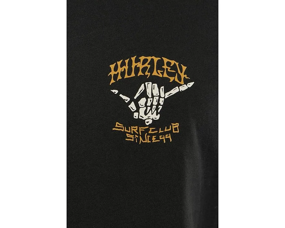 Hurley Skeletor Футболка с коротким рукавом и принтом на груди и спине