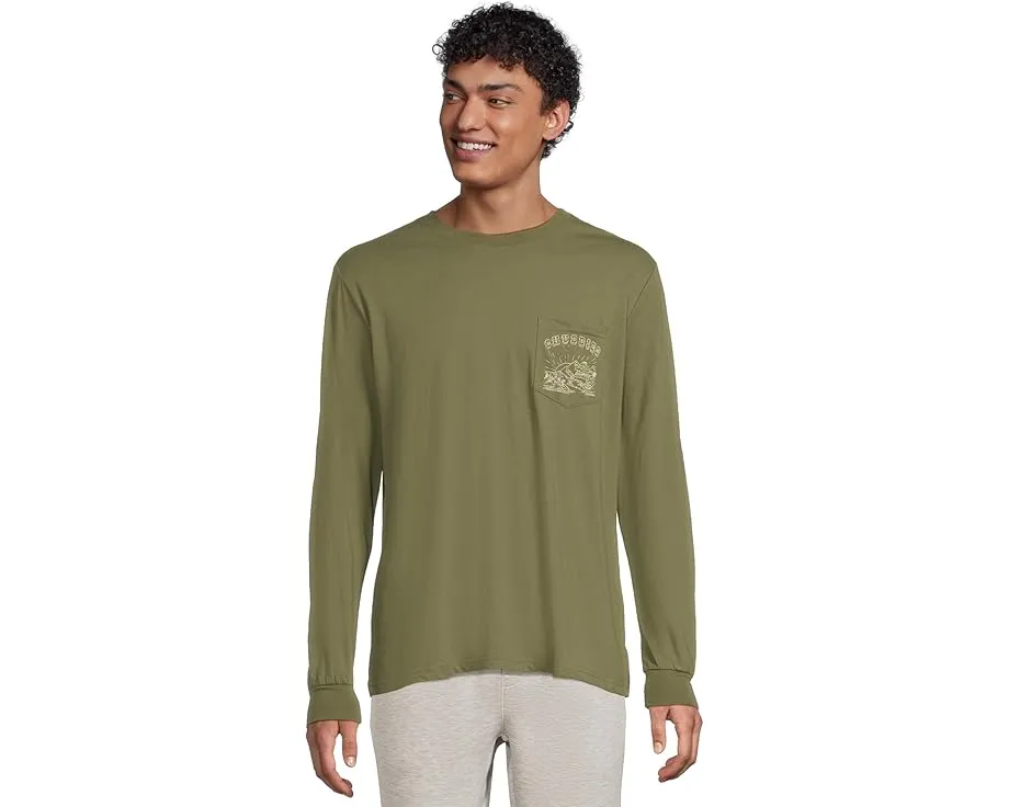 Футболка Chubbies The Handy Man с длинным рукавом и накладным карманом