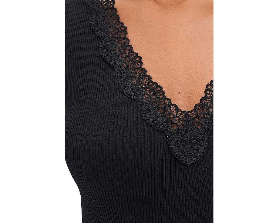 Топ с V-образным вырезом и кружевной отделкой Madewell