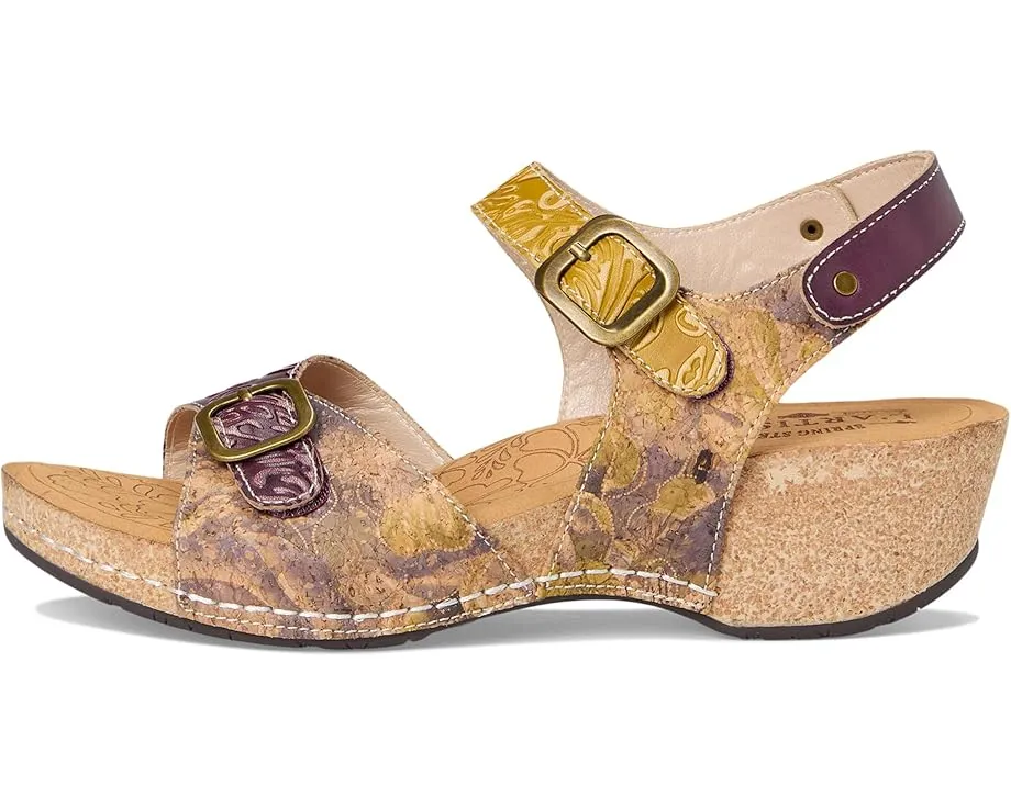 Сандалии L'Artiste by Spring Step Osuna из пробки и кожи с массивным каблуком