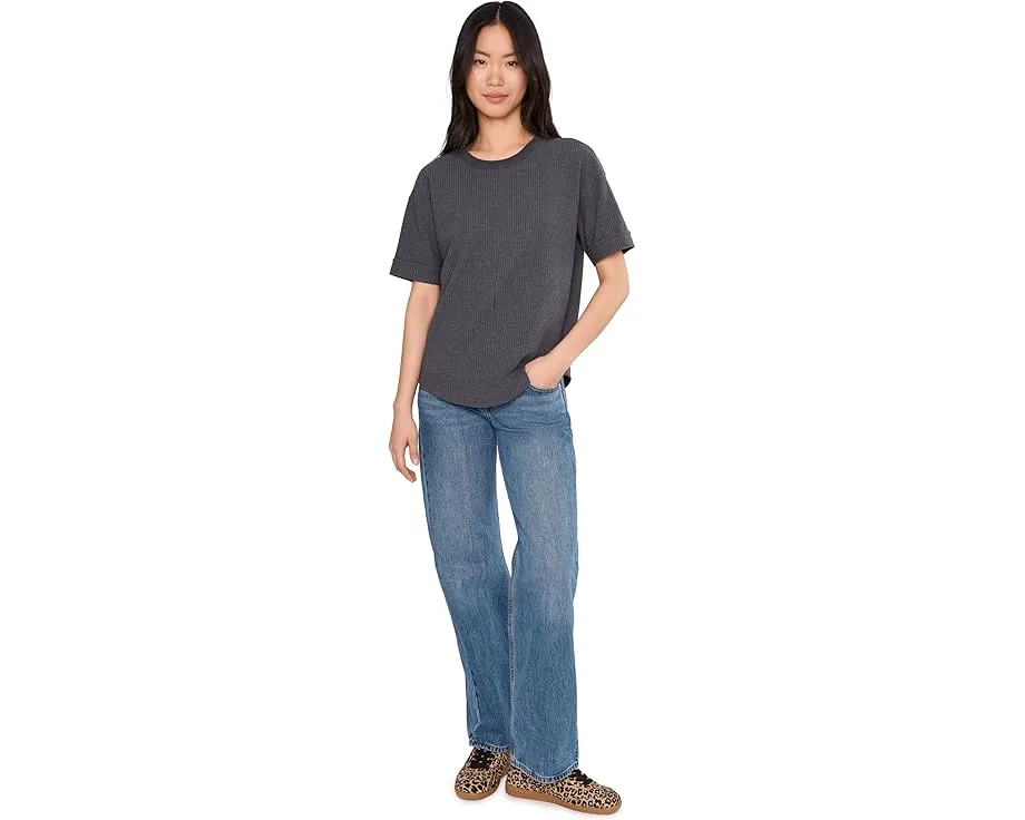 Свитшот Lilla P Drop Shoulder с текстурой вафли и свободным кроем