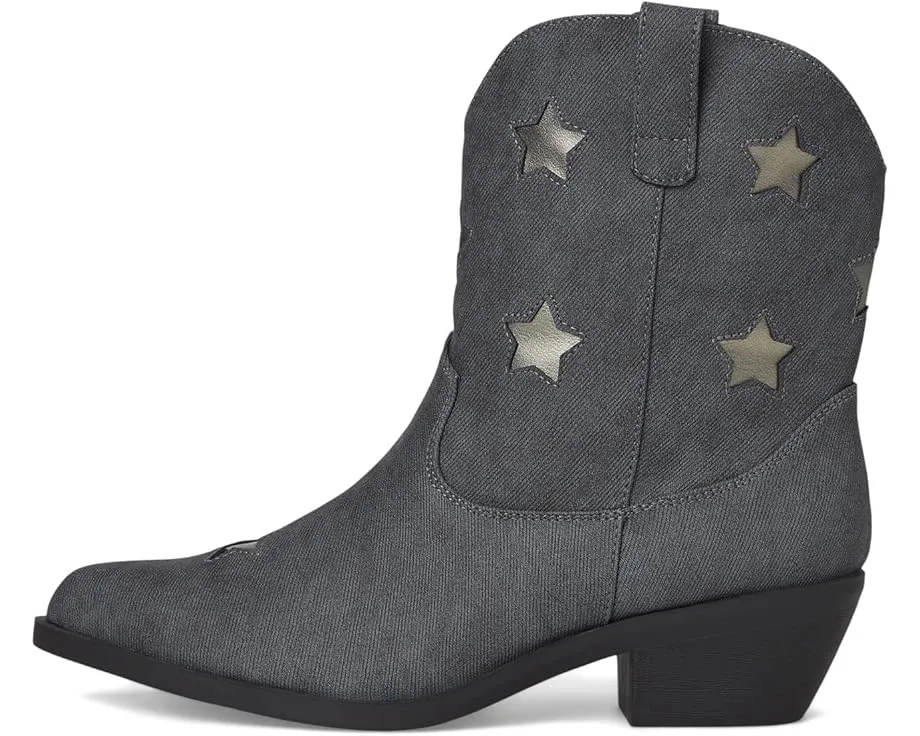 Ботильоны Underwood с острым носом и звездами на каблуке кубин