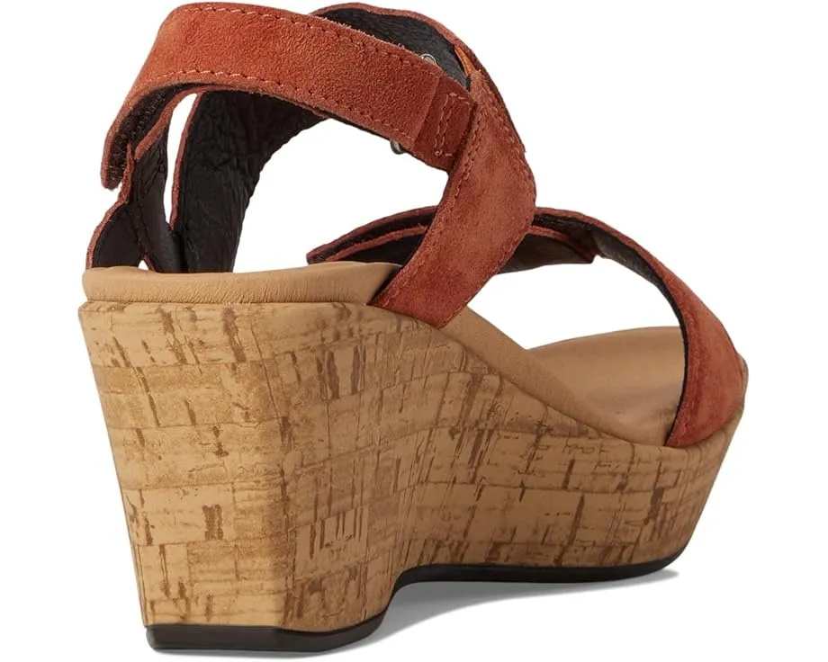 Сандалии Naot Sunrise с клиновидным каблуком и ремешками на липучке