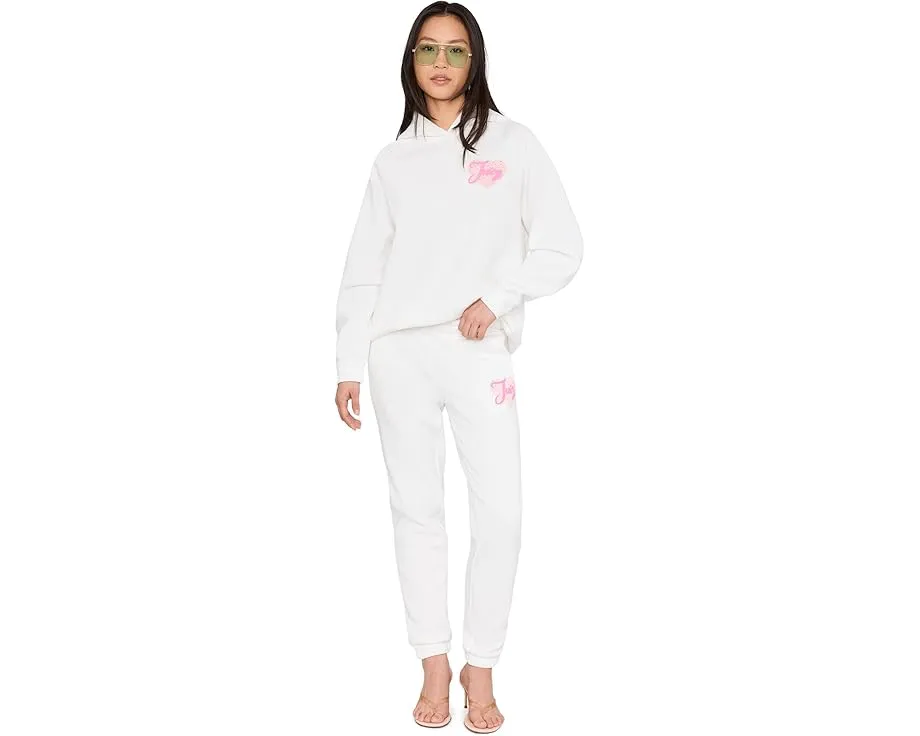 Худи Juicy Couture с регланными рукавами и пайетками Juicy спереди и сзади