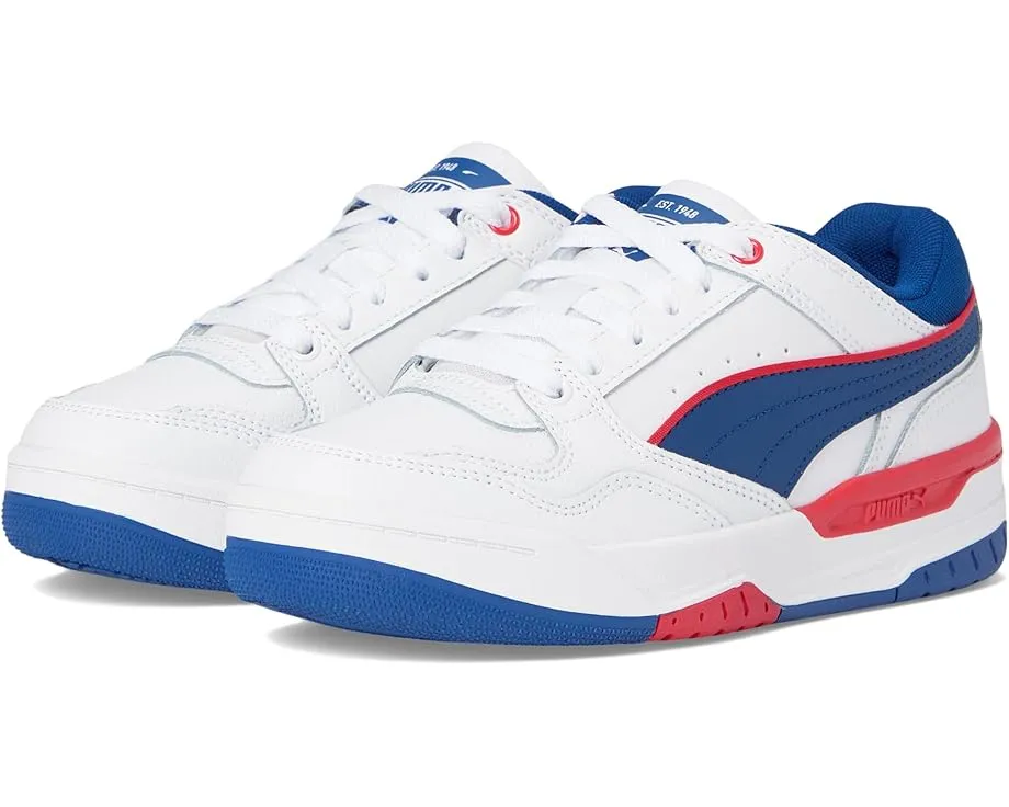 Кроссовки Puma Rebound Layup Lo для детей с ретро дизайном и мягкой стелькой SoftFoam+