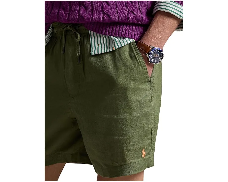Шорты Polo Prepster из льна с длиной 15 см Polo Ralph Lauren