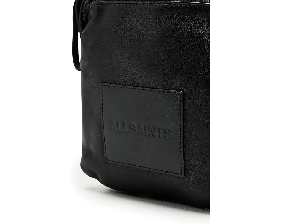 Сумка кросс боди AllSaints Half Moon из кожи с двумя отделениями