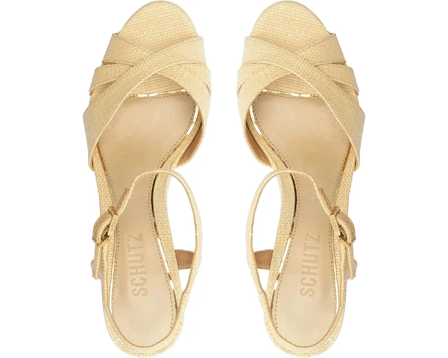 Босоножки Keefa на платформе с перекрестными ремешками Schutz