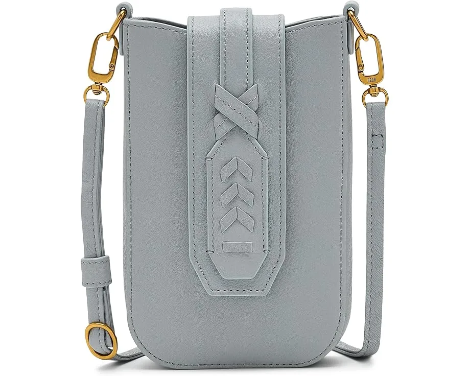 Кроссбоди HOBO Expedition Phone с клапаном из плетеной кожи