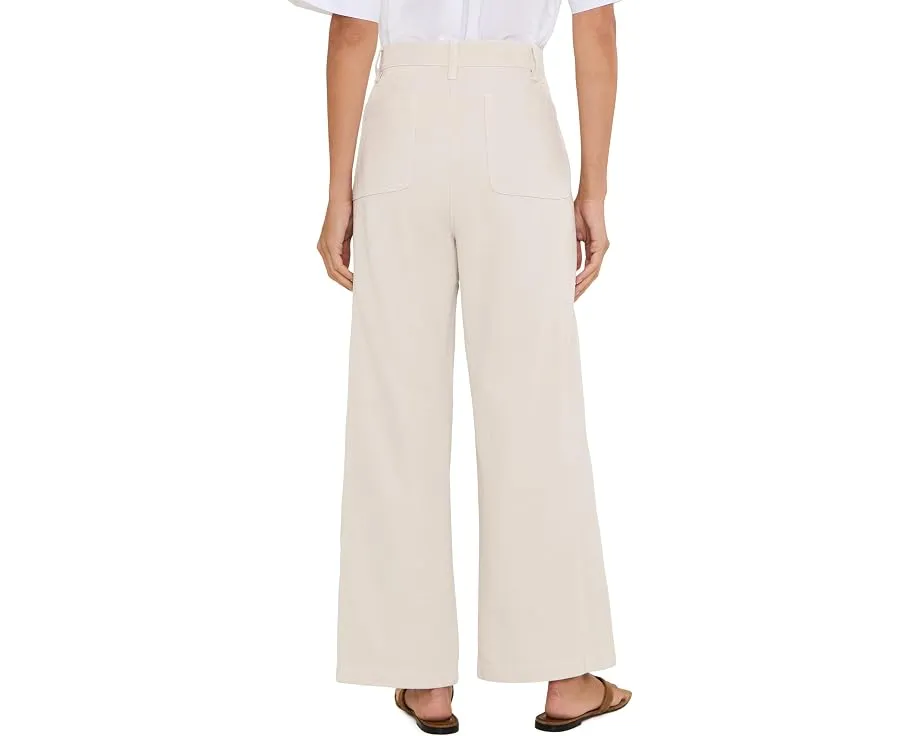 Брюки Eileen Fisher Petite прямого кроя с утилитарными карманами из окрашенного хлопка