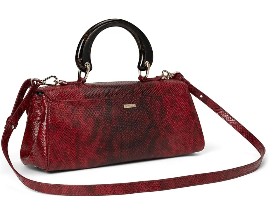 Сумка Brahmin Dayan из кожи с крокодиловым тиснением и магнитной застежкой