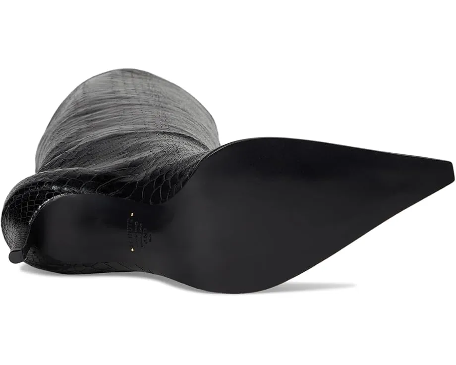 Ботинки Schutz Mary Up до колена на шпильке с металлическим эффектом