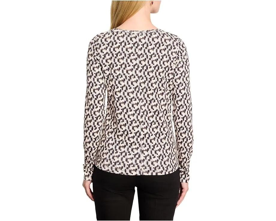 Лонгслив NIC+ZOE с лодочкой и принтом