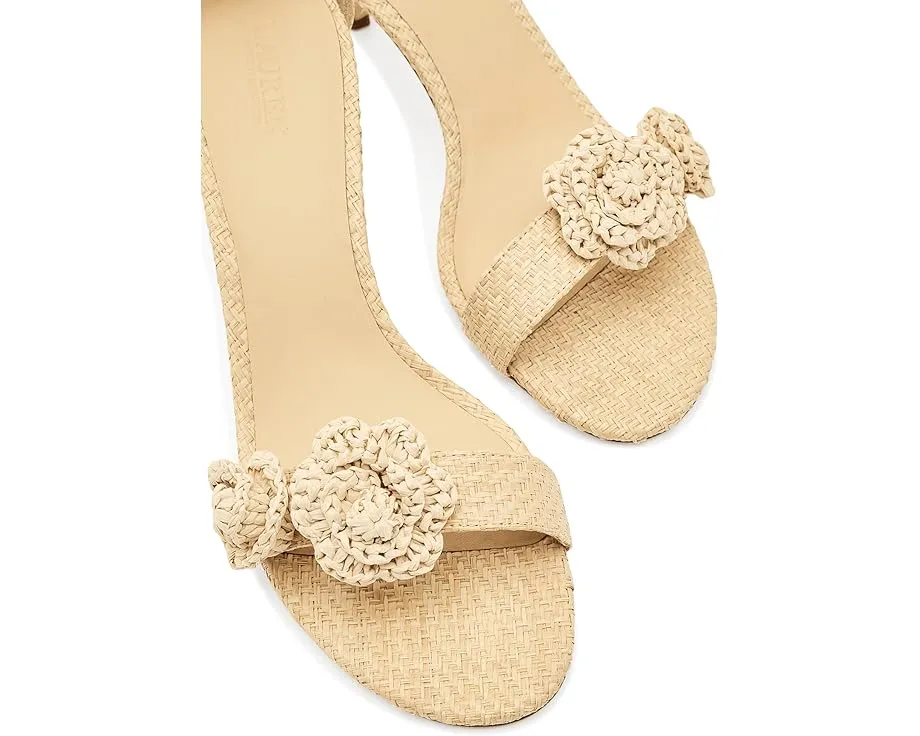 Босоножки Lauren Ralph Lauren Allie на среднем каблуке с отделкой из рафии