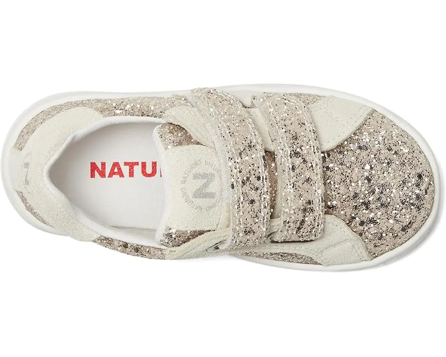 Детские кроссовки Naturino Pinn VL с блестящим верхом и дизайном со звездами