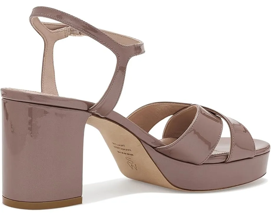 Сандалии Stuart Weitzman Dayna Platform 80 на платформе с ремешком на щиколотке