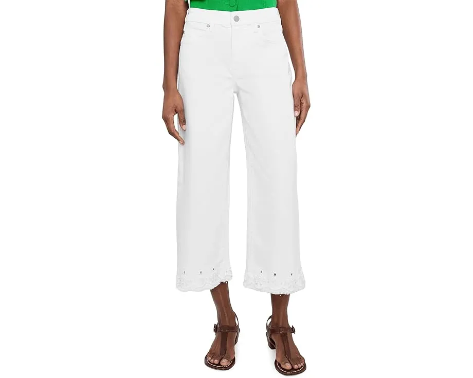 Джинсы Liverpool Los Angeles Petite с вышивкой Stride Crop Wide Leg Inseam 24