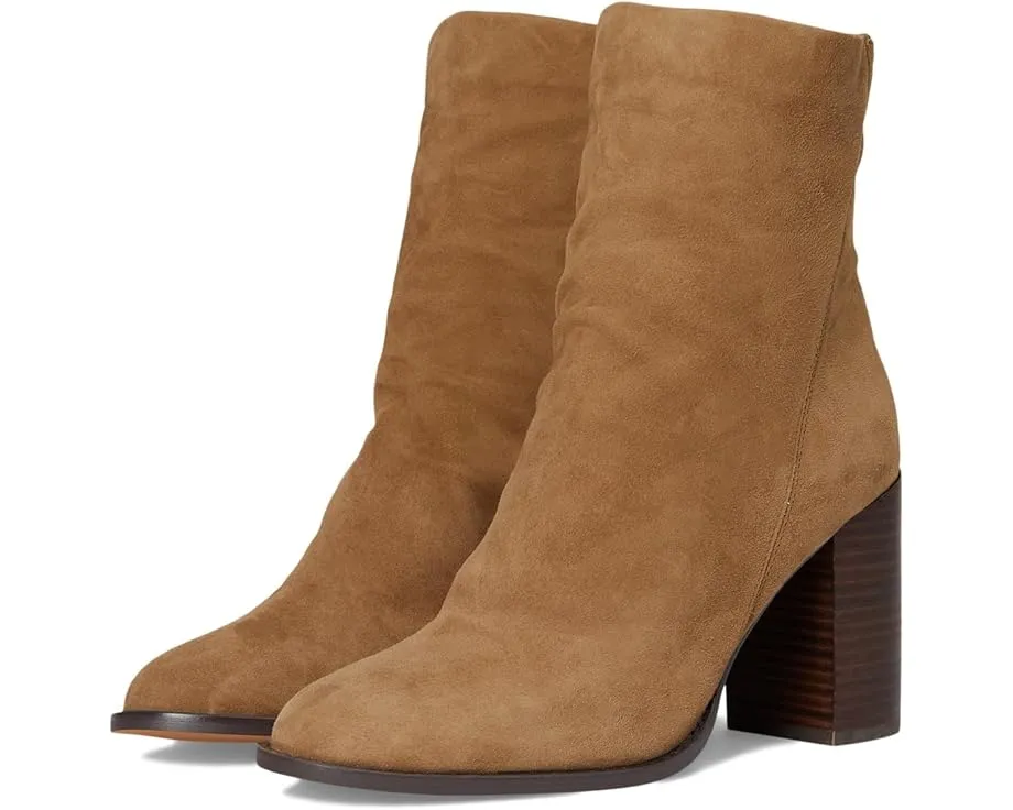 Ботинки Steve Madden Obsession на квадратном каблуке с замком молнией и верхом из замши