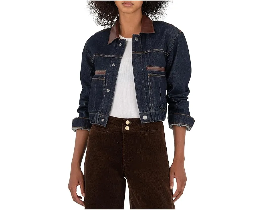 Куртка Ella с контрастным воротником и застежкой на пуговицы от KUT from the Kloth