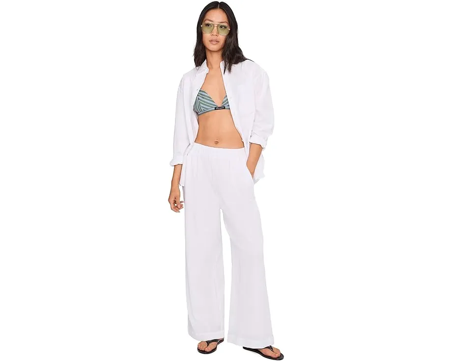 Брюки пляжные Seafolly Beach Edit из креповой ткани с карманами