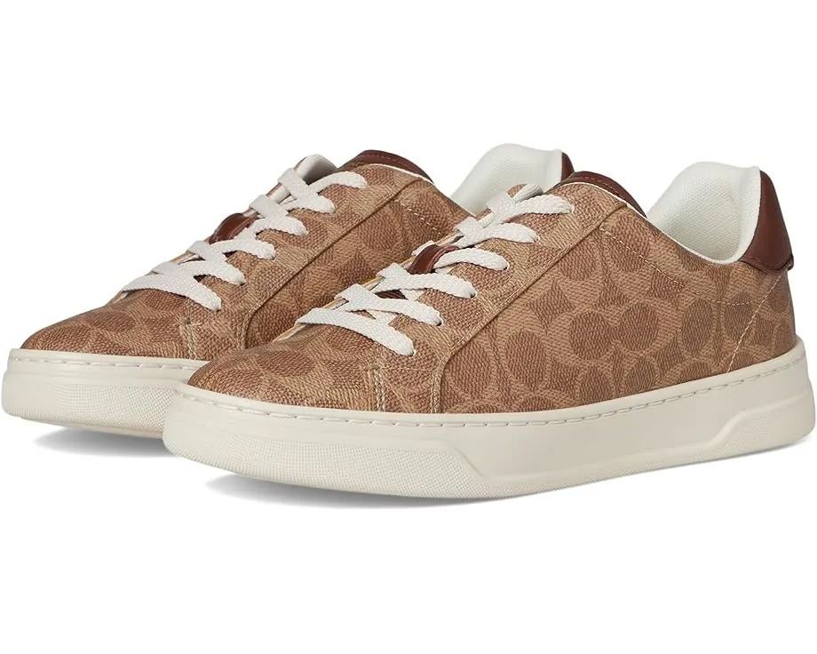 Кроссовки High Line Signature Coated Canvas Sneaker от COACH с фирменным принтом