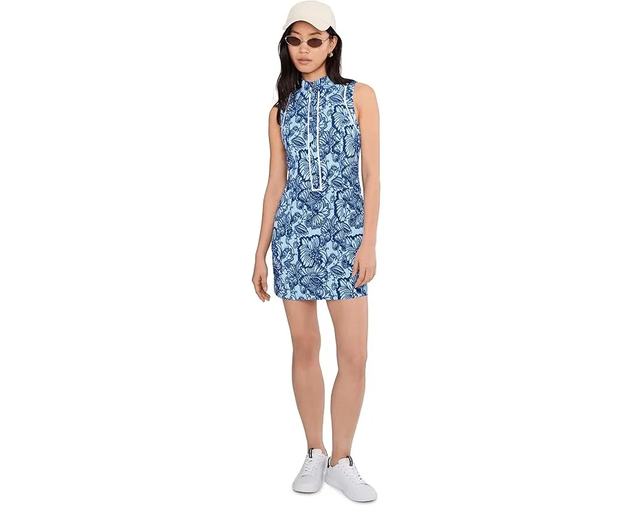 Lilly Pulitzer платье Kathy для гольфа с защитой UPF 50+ и молнией спереди
