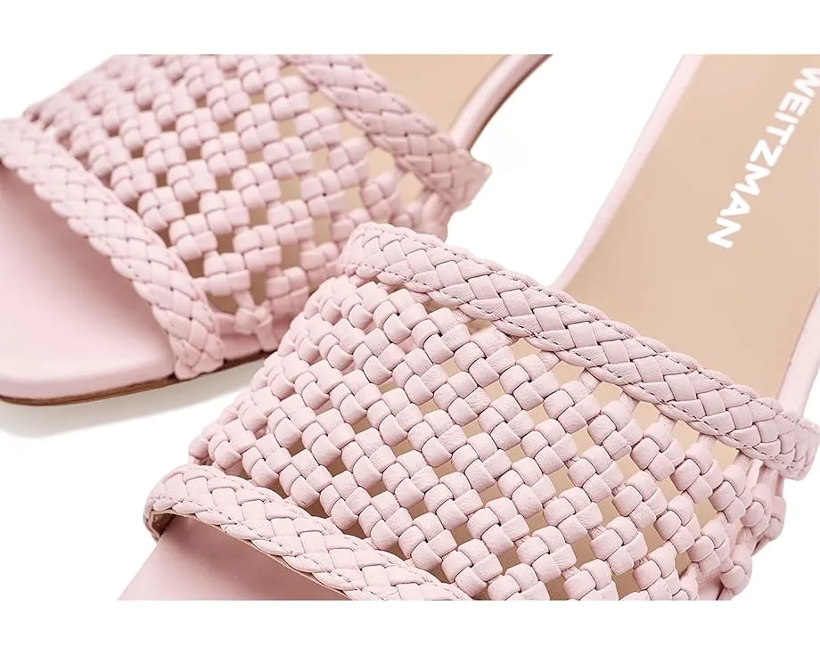 Сланцы Stuart Weitzman Marina Slides 50 с плетеным верхом