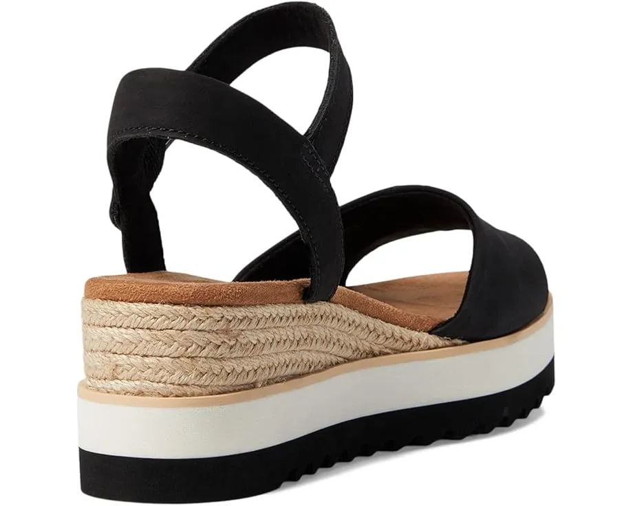 Сандалии TOMS Diana на платформе с регулируемым ремешком и стелькой OrthoLite
