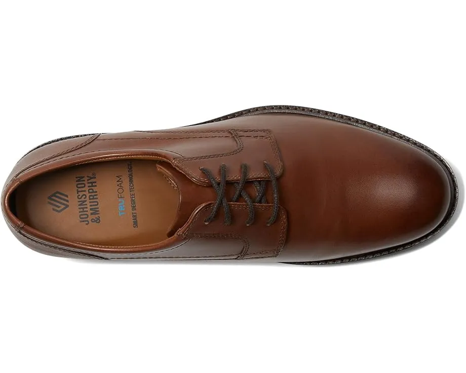 Туфли Johnston & Murphy Mason Plain Toe из натуральной кожи с круглым носком