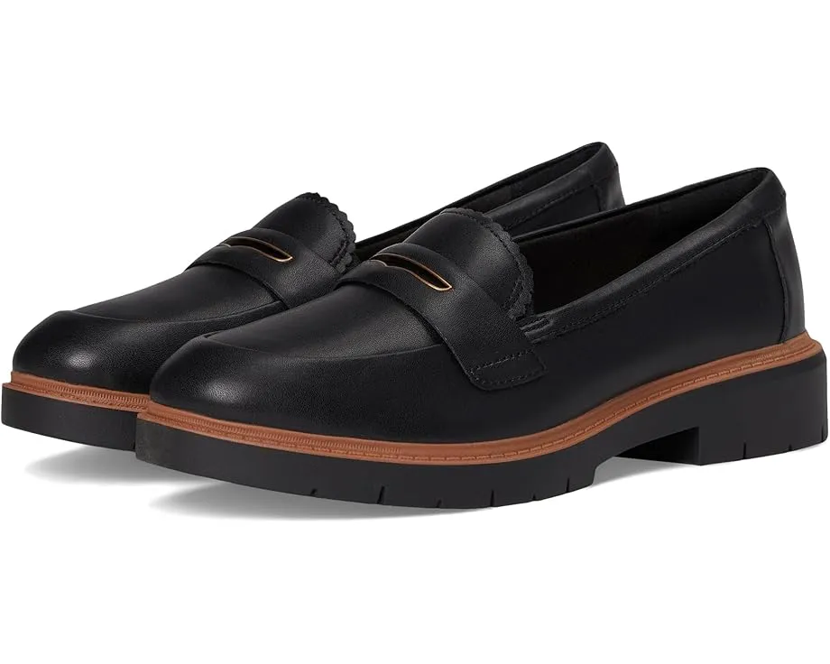 Классические лоферы Clarks Westlynn Glow с гладкой кожей и подошвой из термопластичной резины