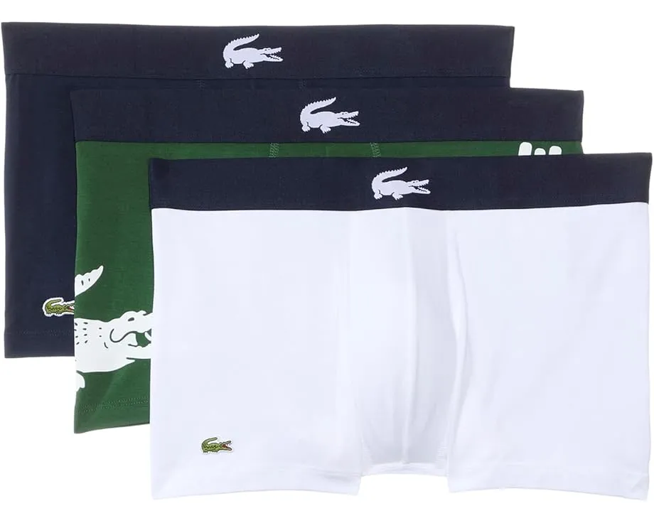 Трусы Lacoste с крупным принтом крокодила 3 штуки