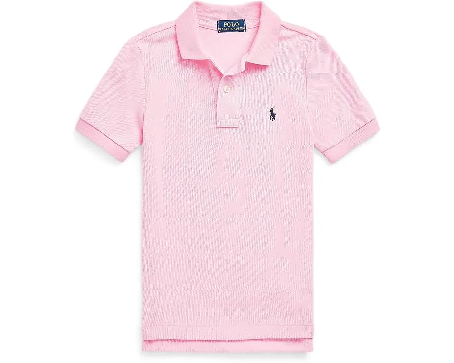 Хлопковая поло из сетки Polo Ralph Lauren для маленьких детей