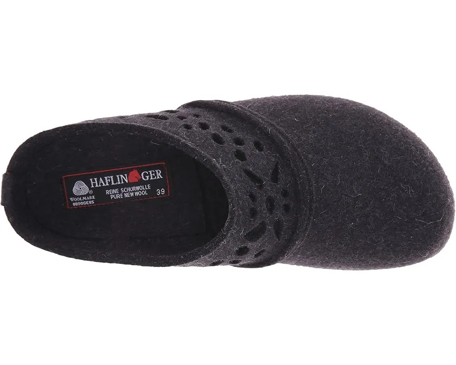 Домашние тапочки Haflinger Lacey из шерстяного войлока с пробковой стелькой